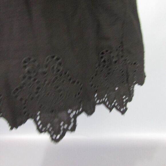 Zara Embroidered‎ Romper Women's Size XS Black & White NWT Lace Goth Shorts - Picture 5 of 13